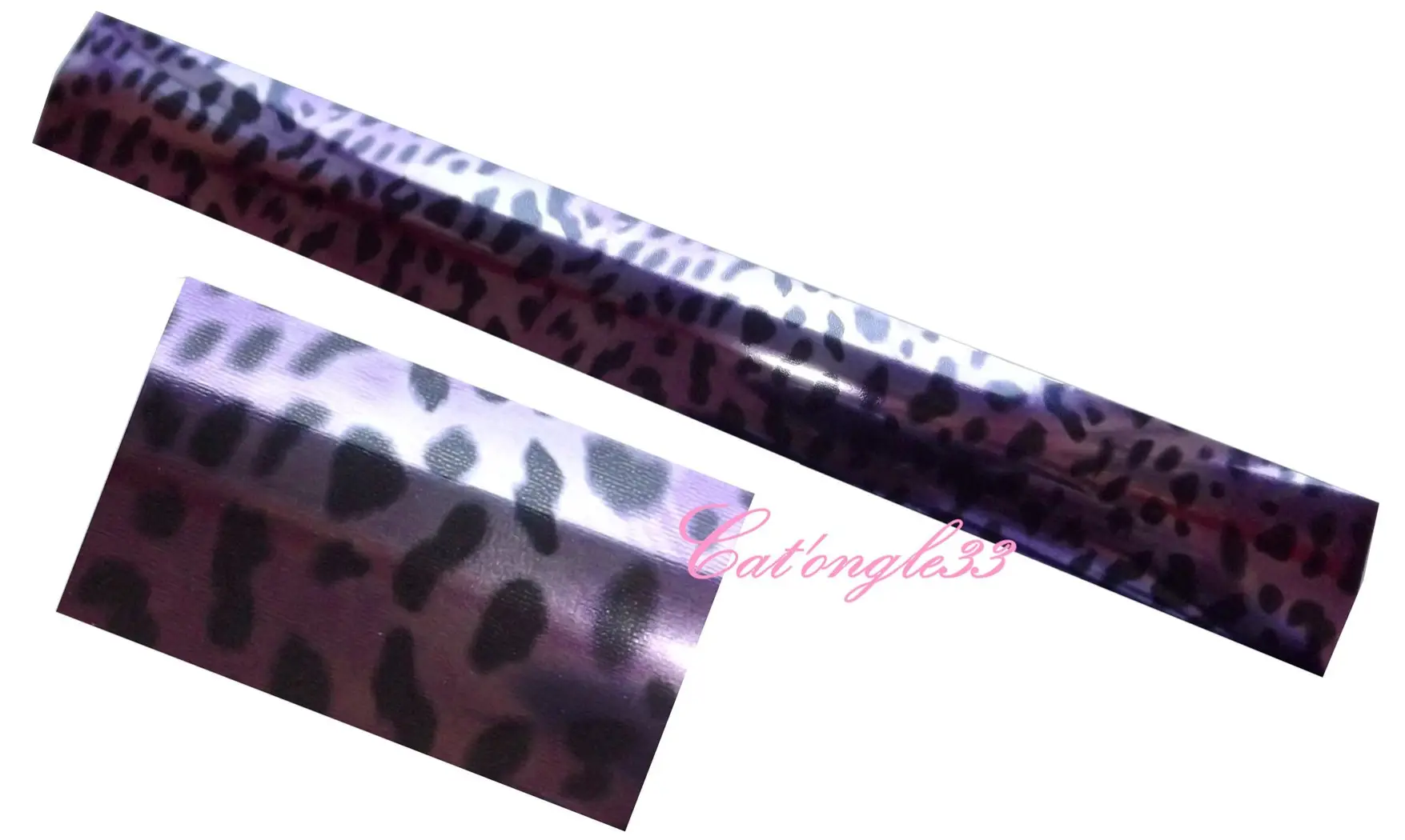 Foils panthére violette nail art 20 cm