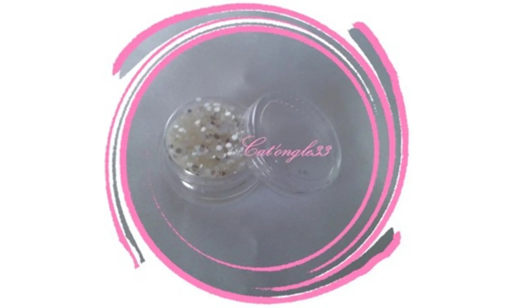 Paillette hexagonale blanche