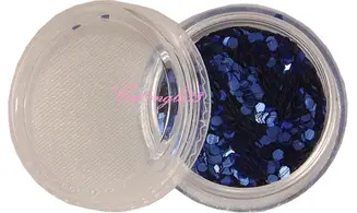 Paillette hexagonale bleu roi