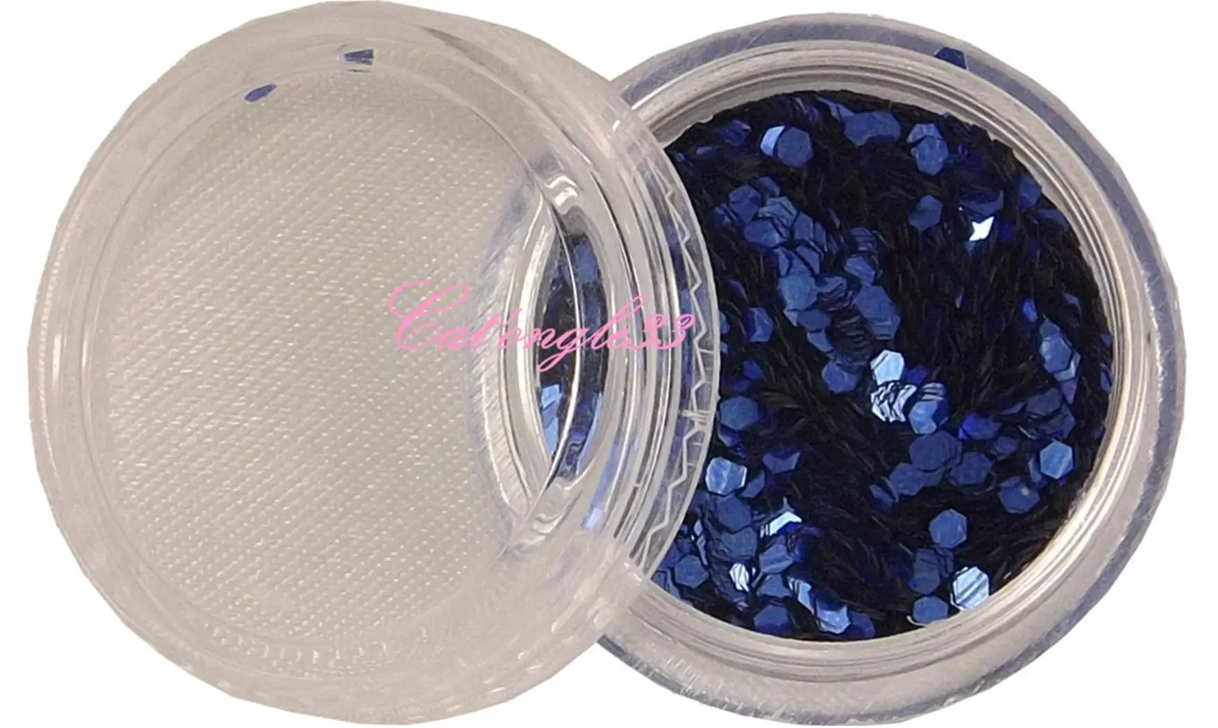 Paillette hexagonale bleu roi