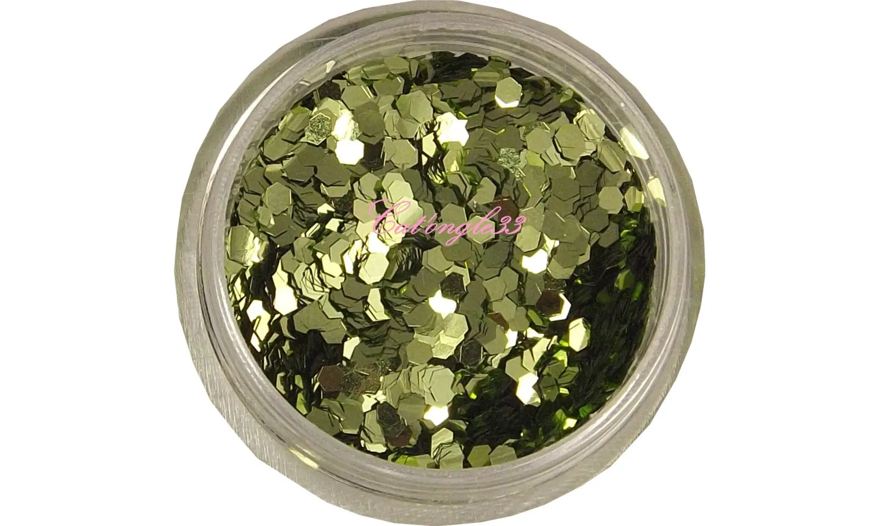 Paillette hexagonale vert clair