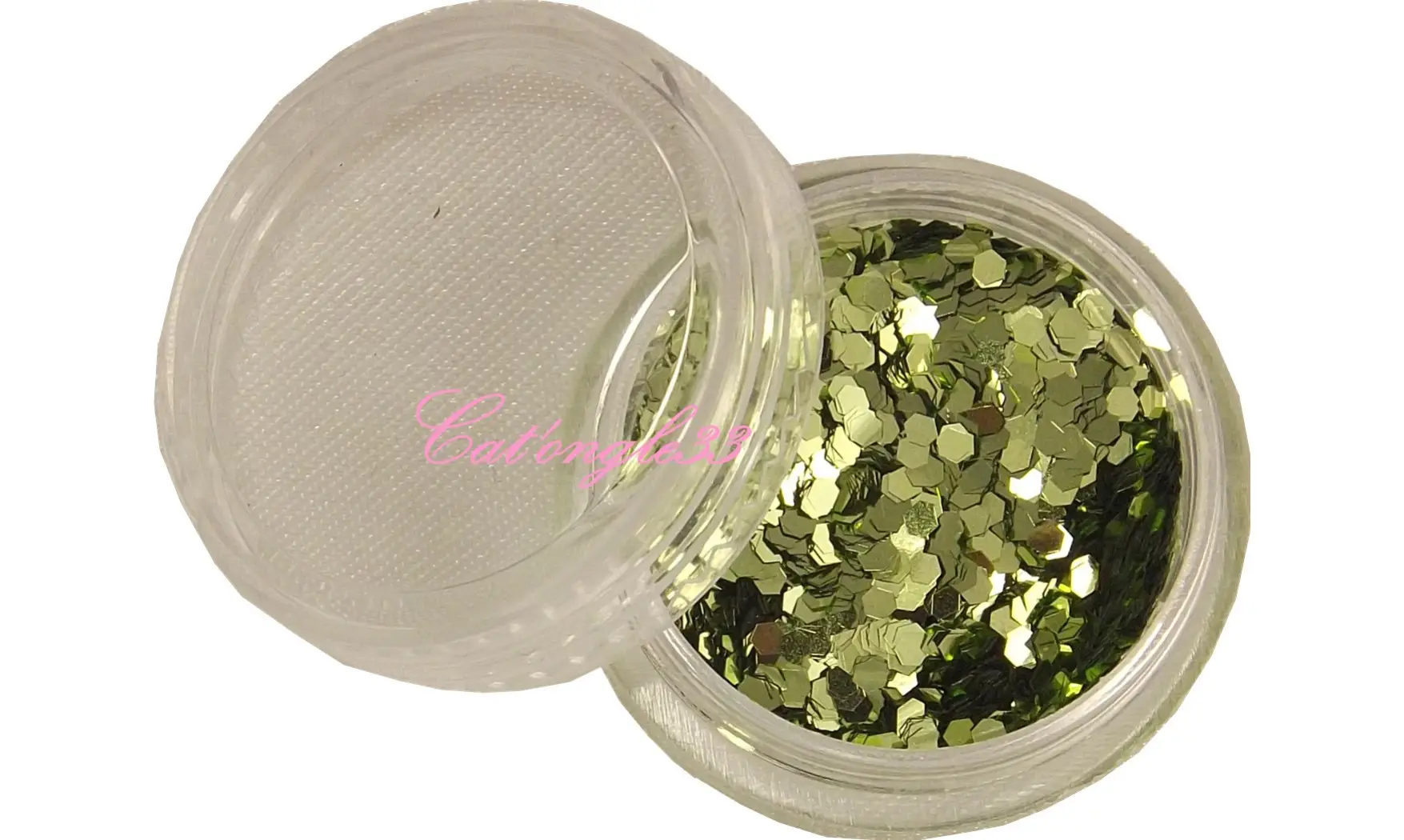 Paillette hexagonale vert clair