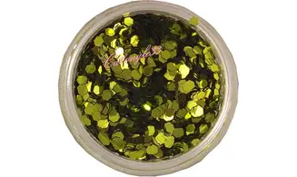 Paillette hexagonale vert olive