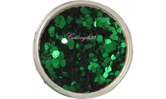 Paillette hexagonale vert sapin