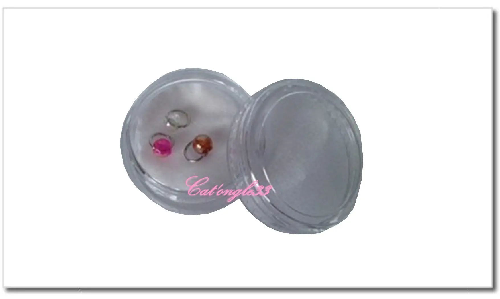 Boite de 3 piercing perle