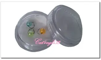Boite de 3 piercing perle