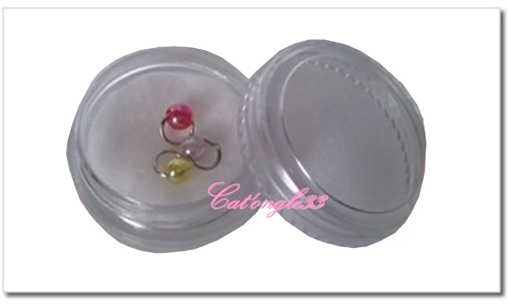 Boite de 3 piercing perle