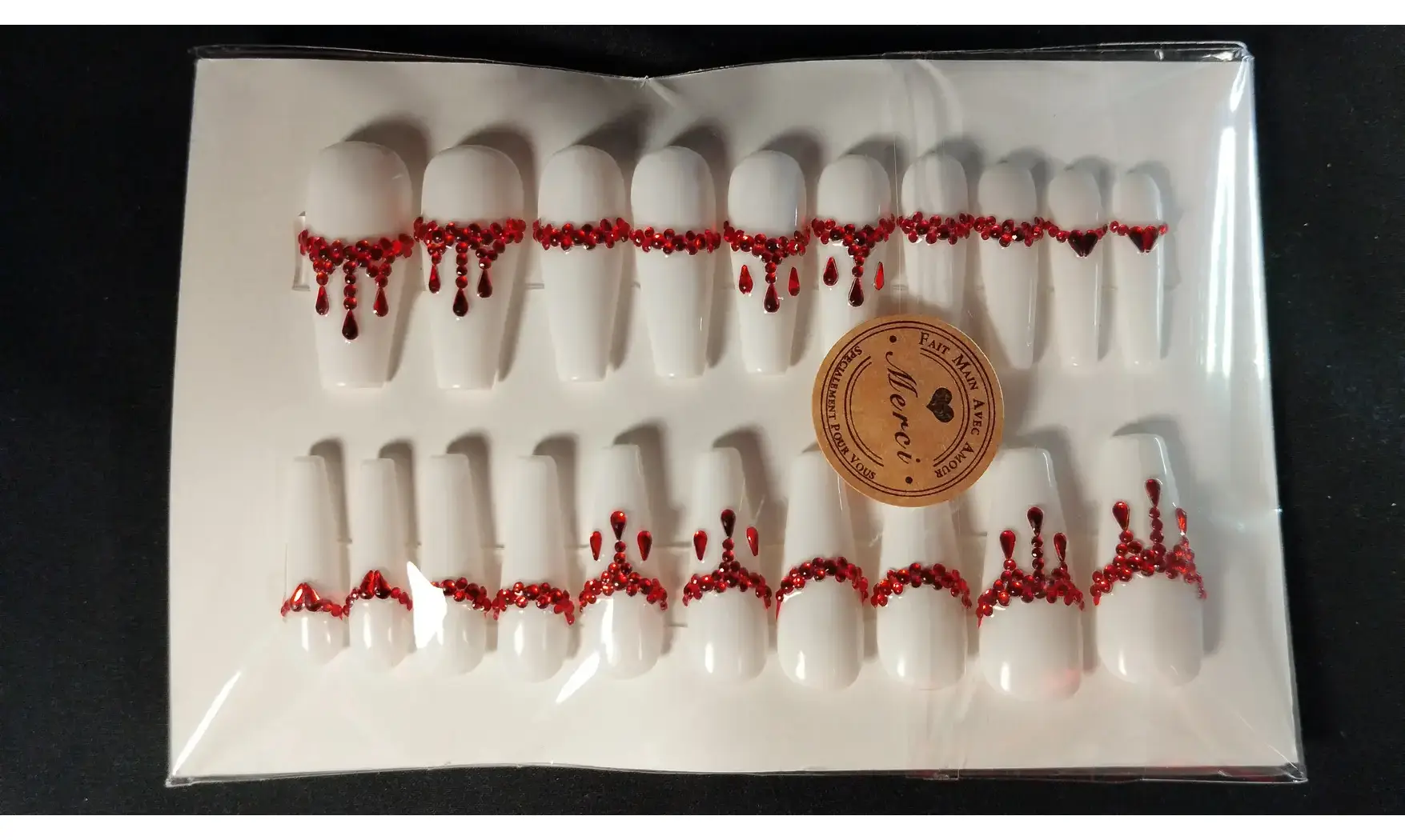 Press on Nails Coulure sang - Lot 20