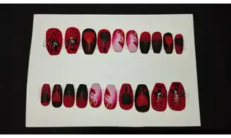 Press on nails Deadpool Licorne - Lot 20