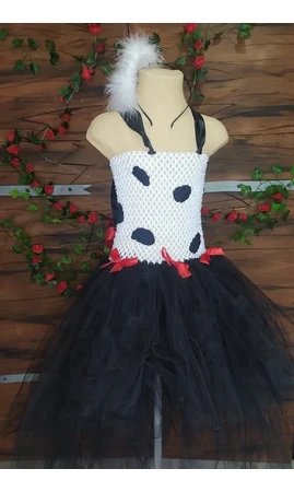 Robe tutu Cruella 4/6 ans