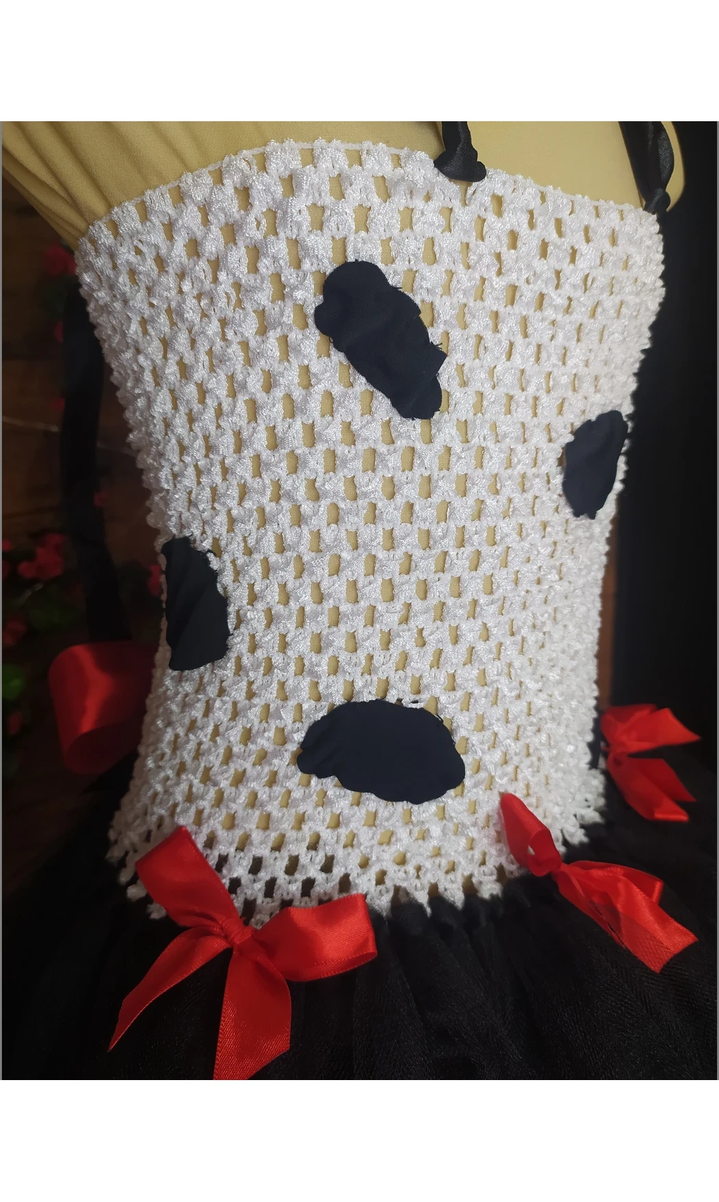 Robe tutu Cruella 4/6 ans