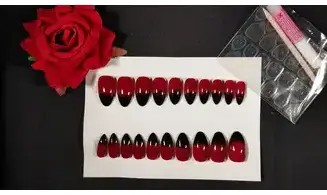 Press on Nails Rouge/Noir - Lot 20