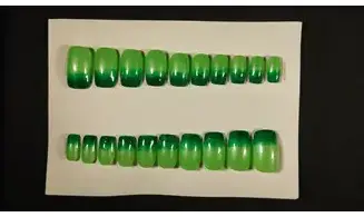 Press on Nails Vert dégradé - Lot 20