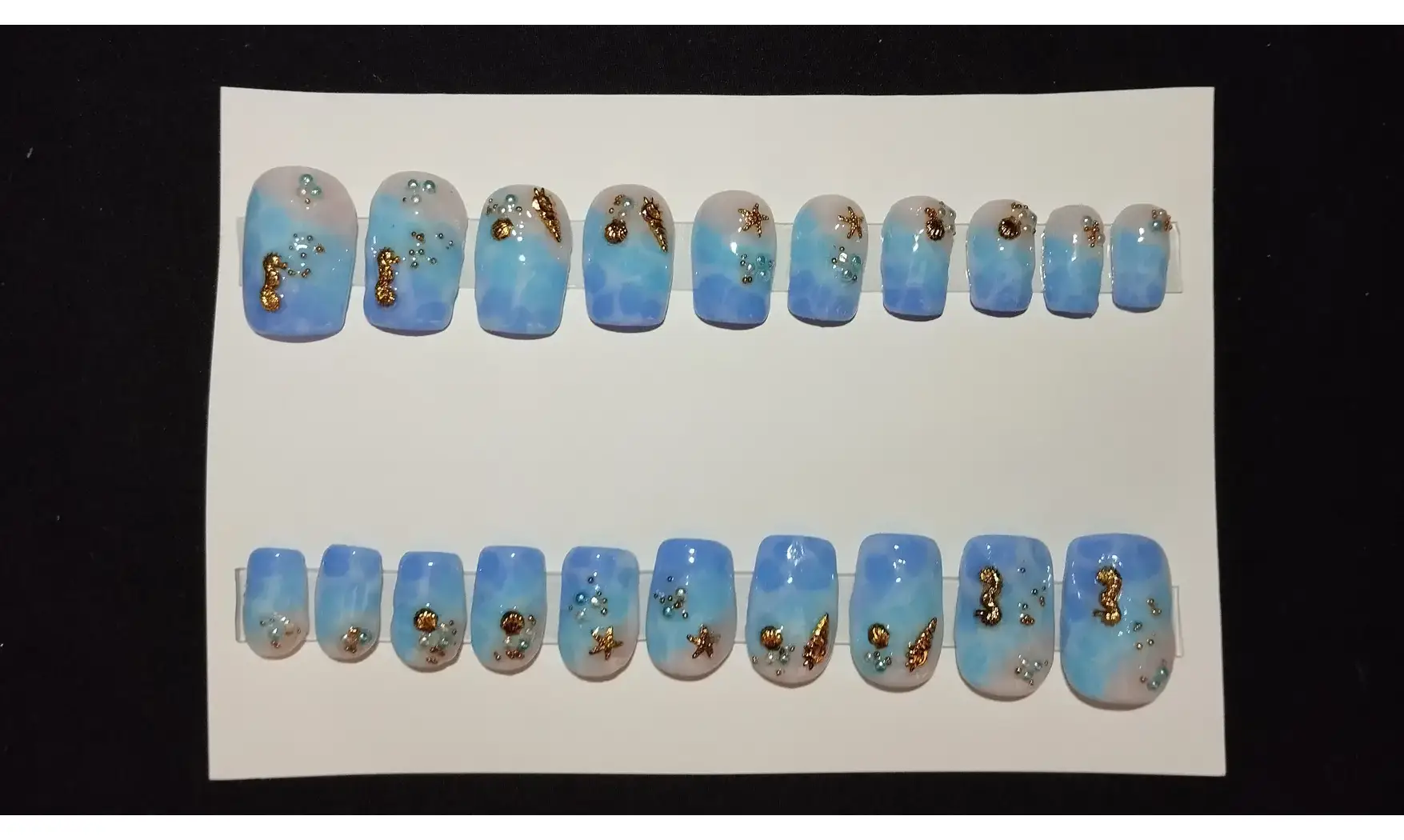 Press on Nails Écume&coquillage - Lot 20