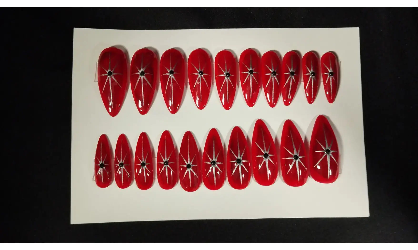 Press on nails Étoile argent - Lot 20