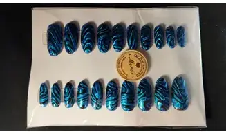 Press on Nails Vague bleu - Lot 20