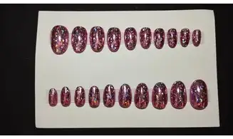 Press on Nails Foils Uni rose - Lot 20