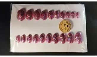 Press on Nails Foils Uni rose - Lot 20