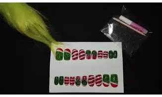 Press on nails Noël Grinch - Lot 20
