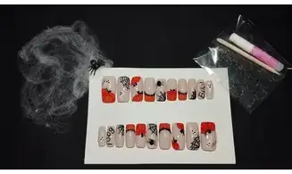Press on nails "BOO" Halloween - Lot 20