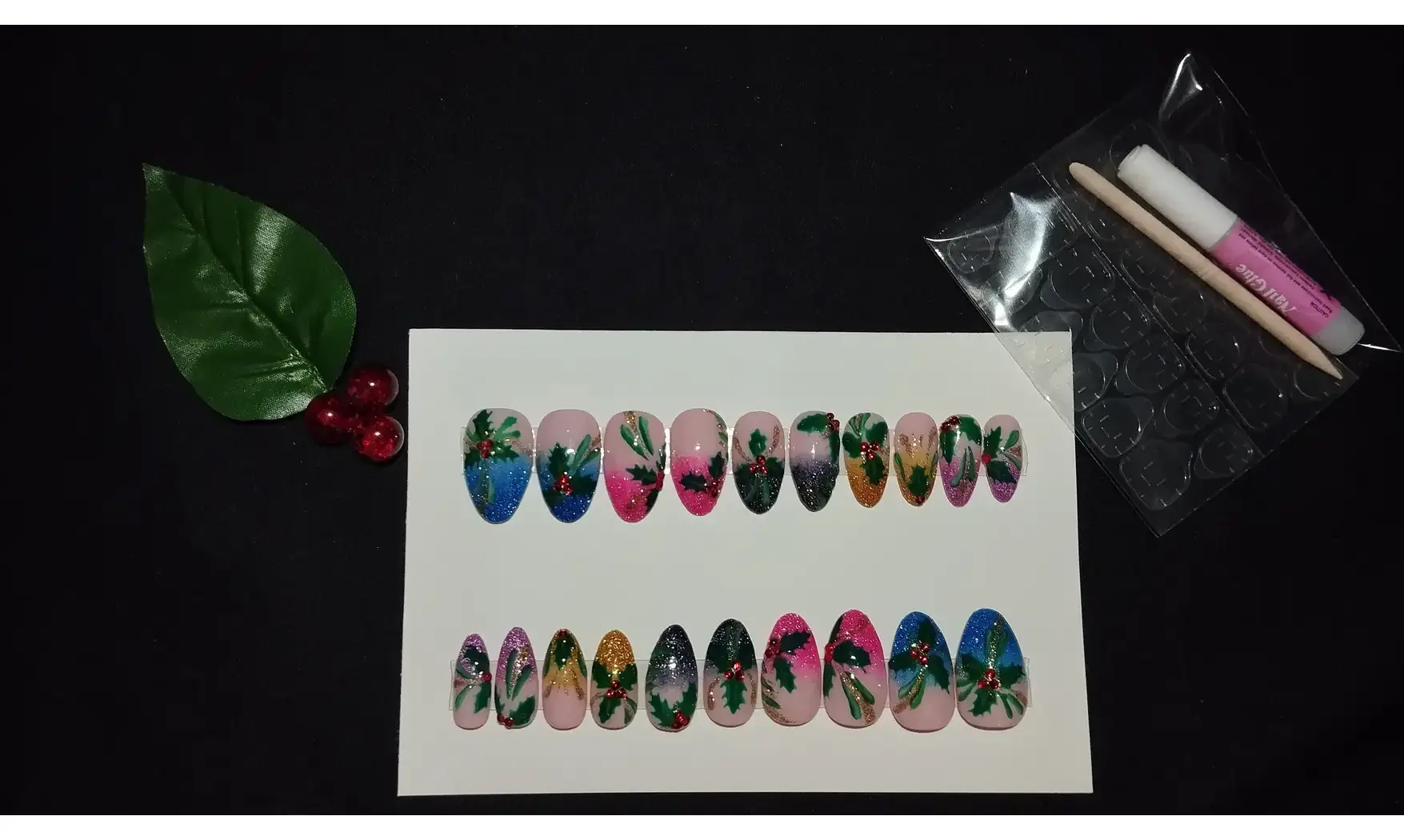 Press on Nails Houx strass - Lot 20