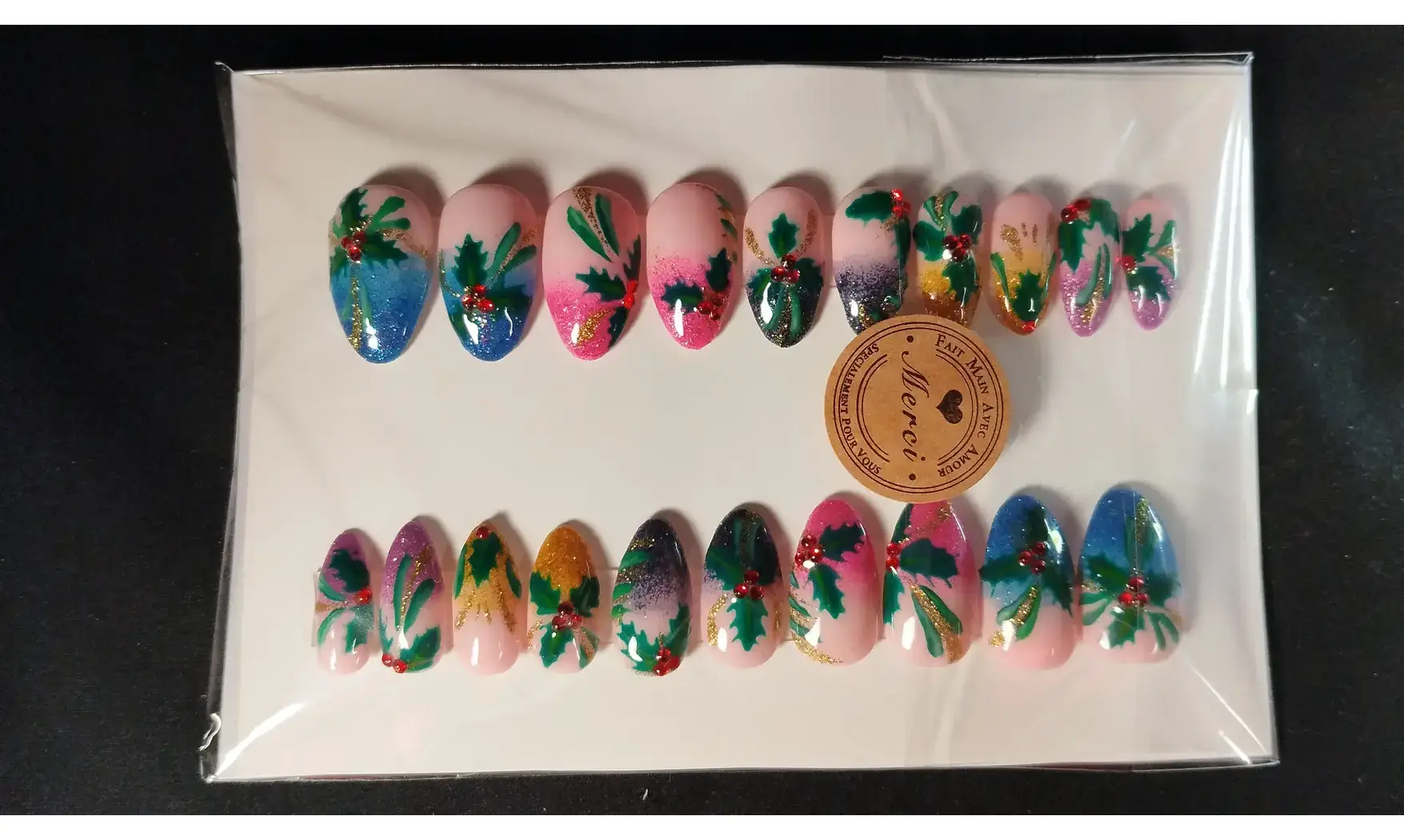 Press on Nails Houx strass - Lot 20