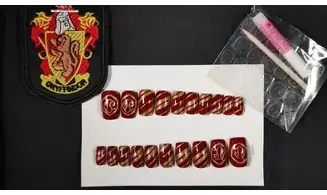 Press on nails Gryffondor HP - Lot 20