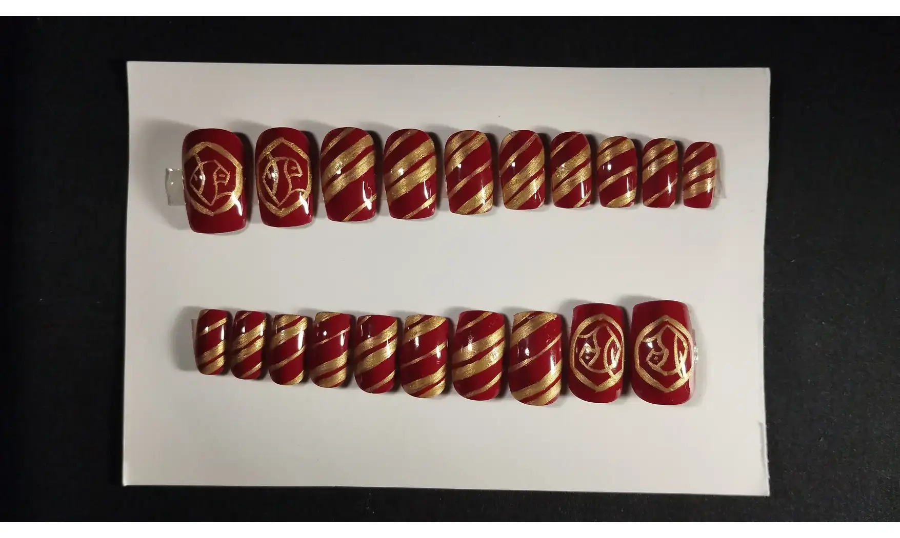 Press on nails Gryffondor HP - Lot 20