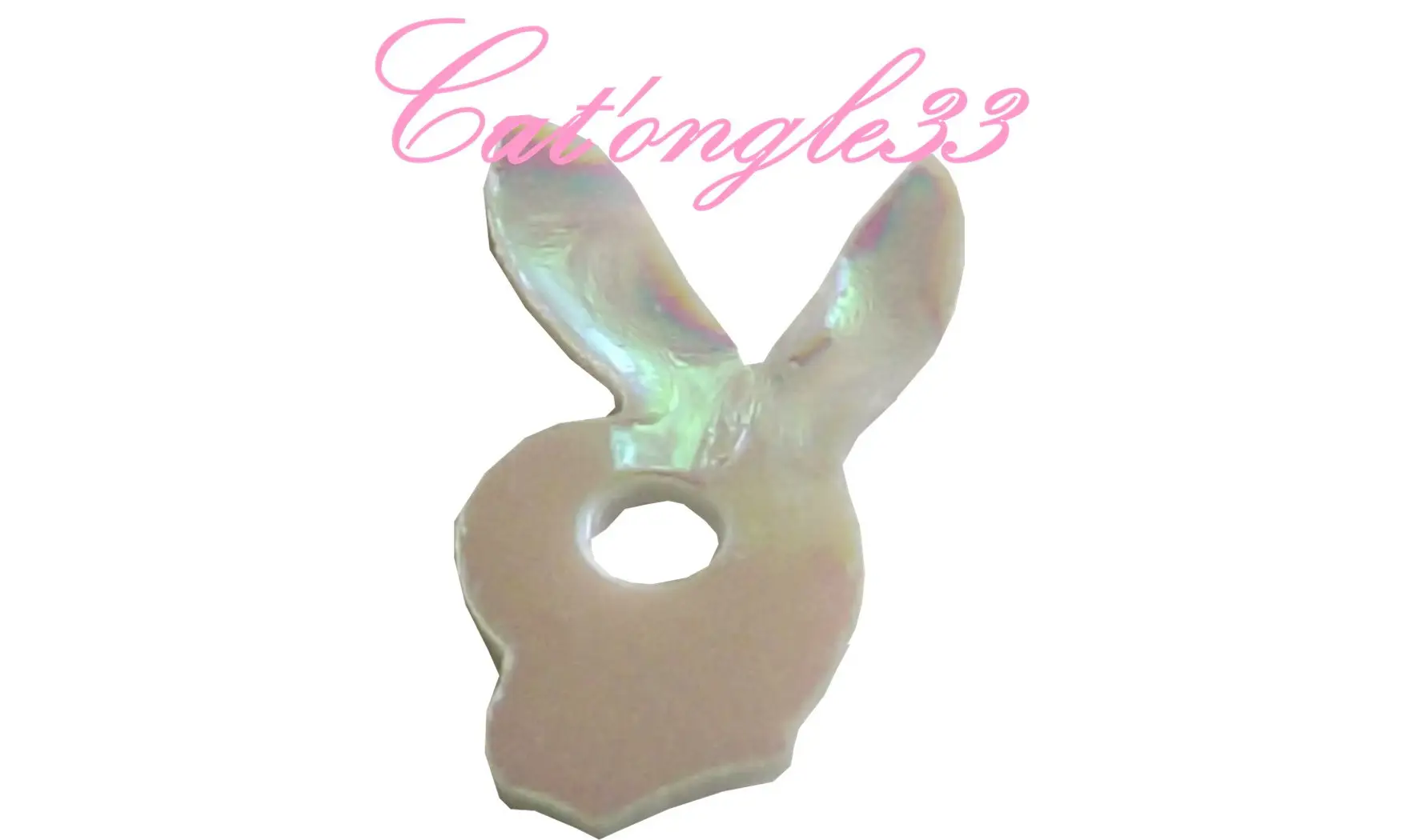 Dazzling hologramme lapin blanc