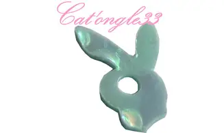 Dazzling hologramme lapin bleu clair