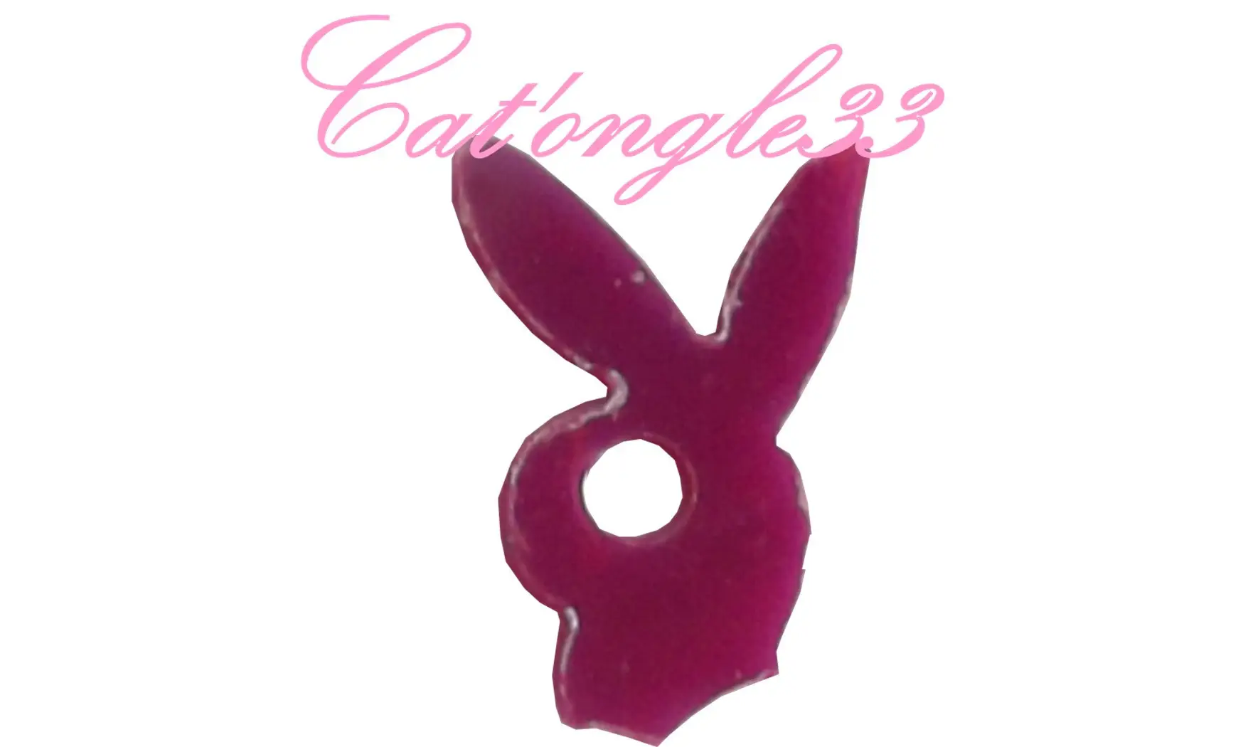 Dazzling hologramme lapin fuchsia