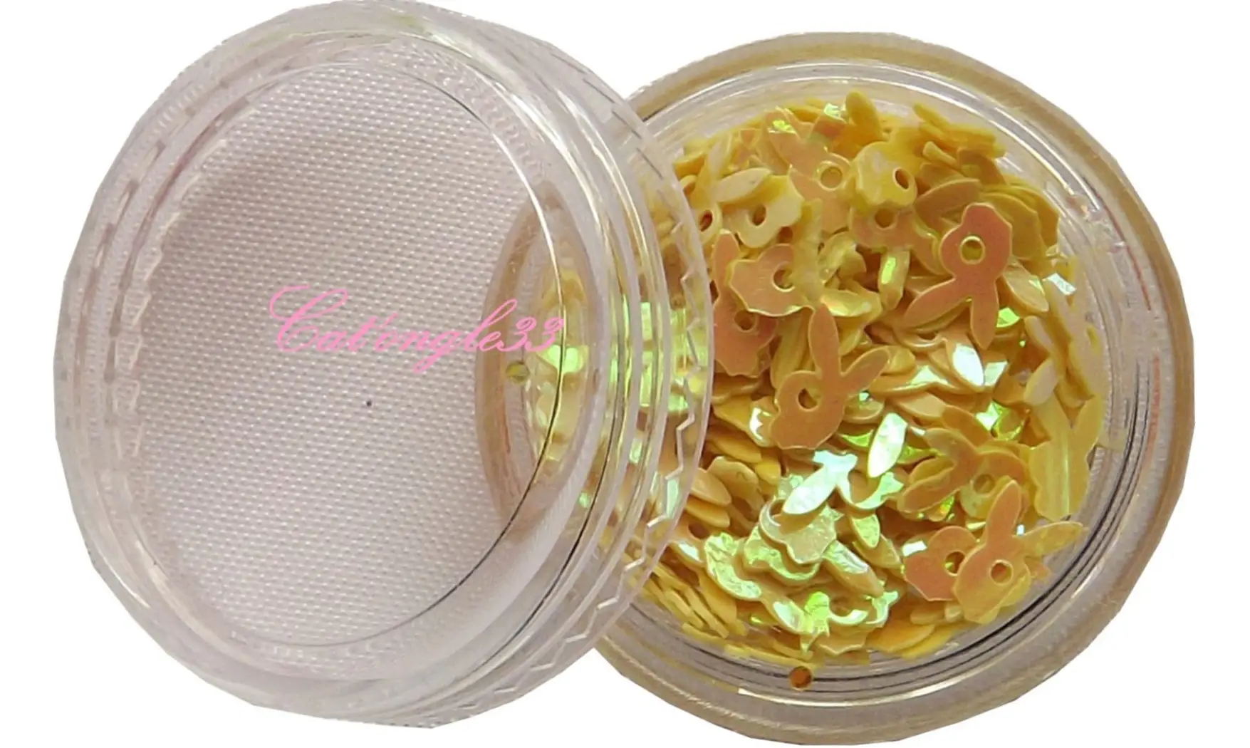 Dazzling hologramme lapin jaune