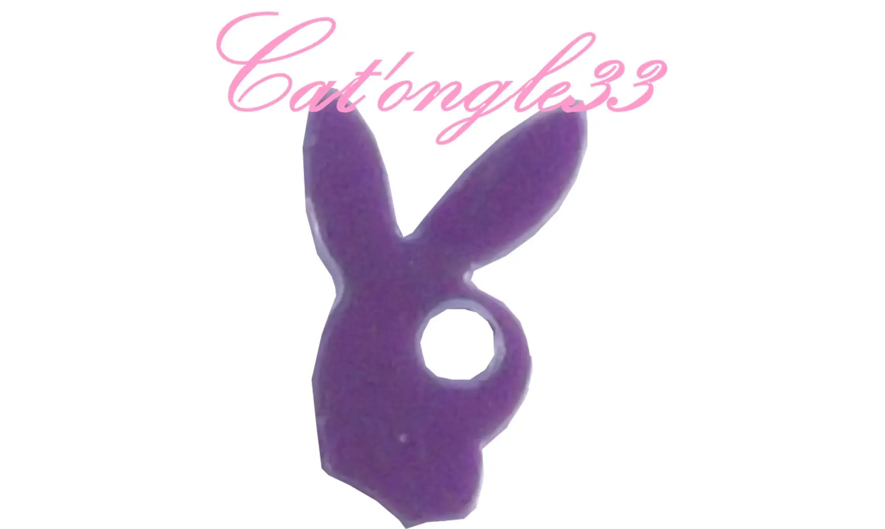 Dazzling hologramme lapin parme