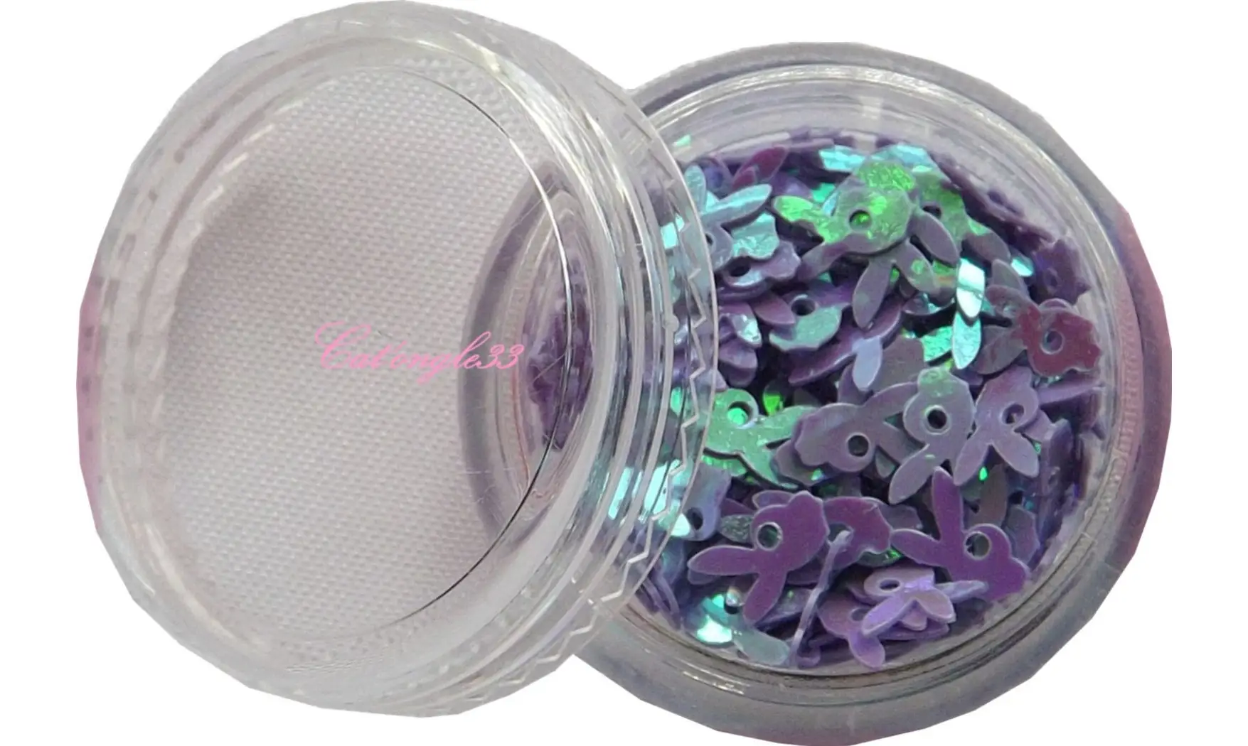 Dazzling hologramme lapin parme