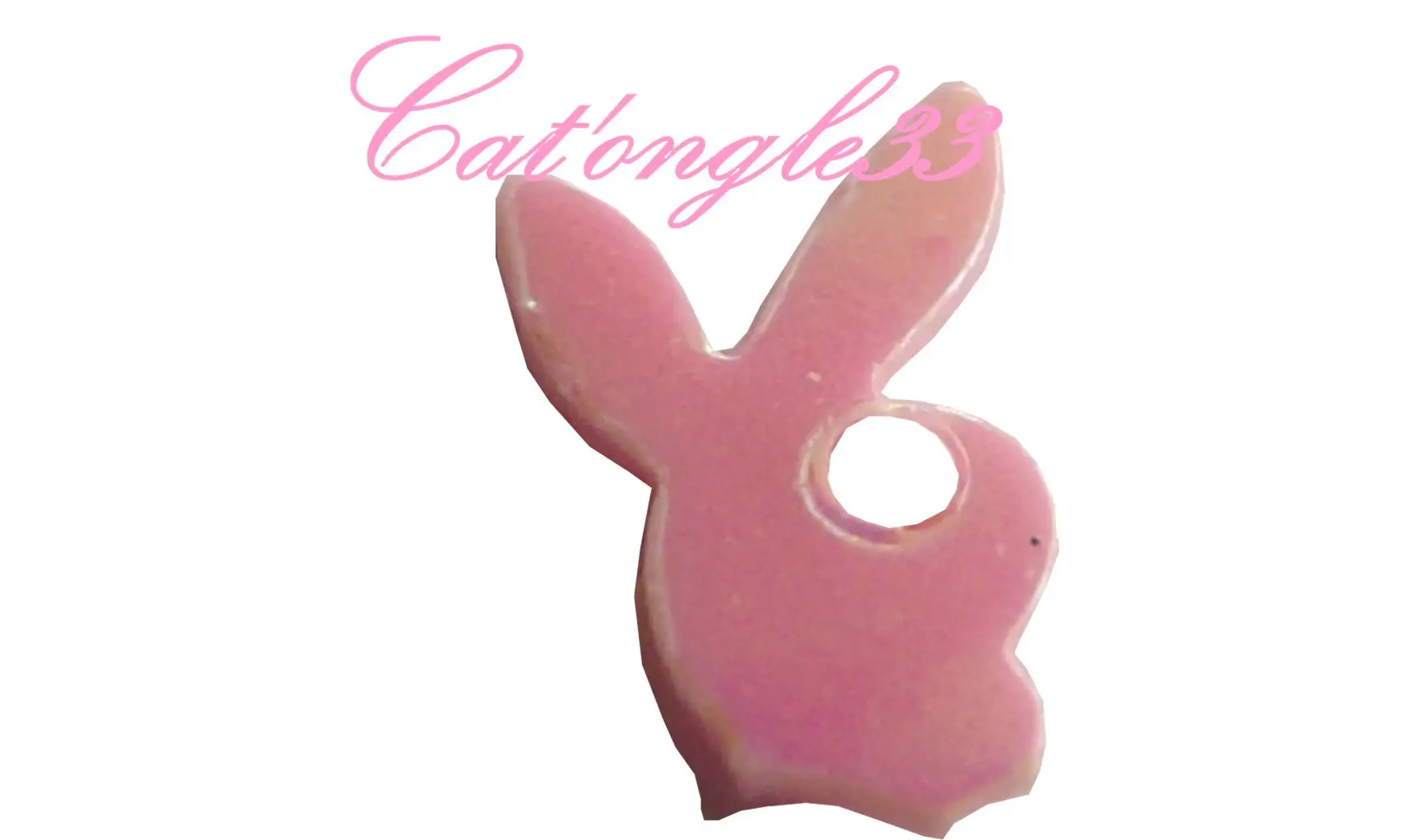 Dazzling hologramme lapin rose