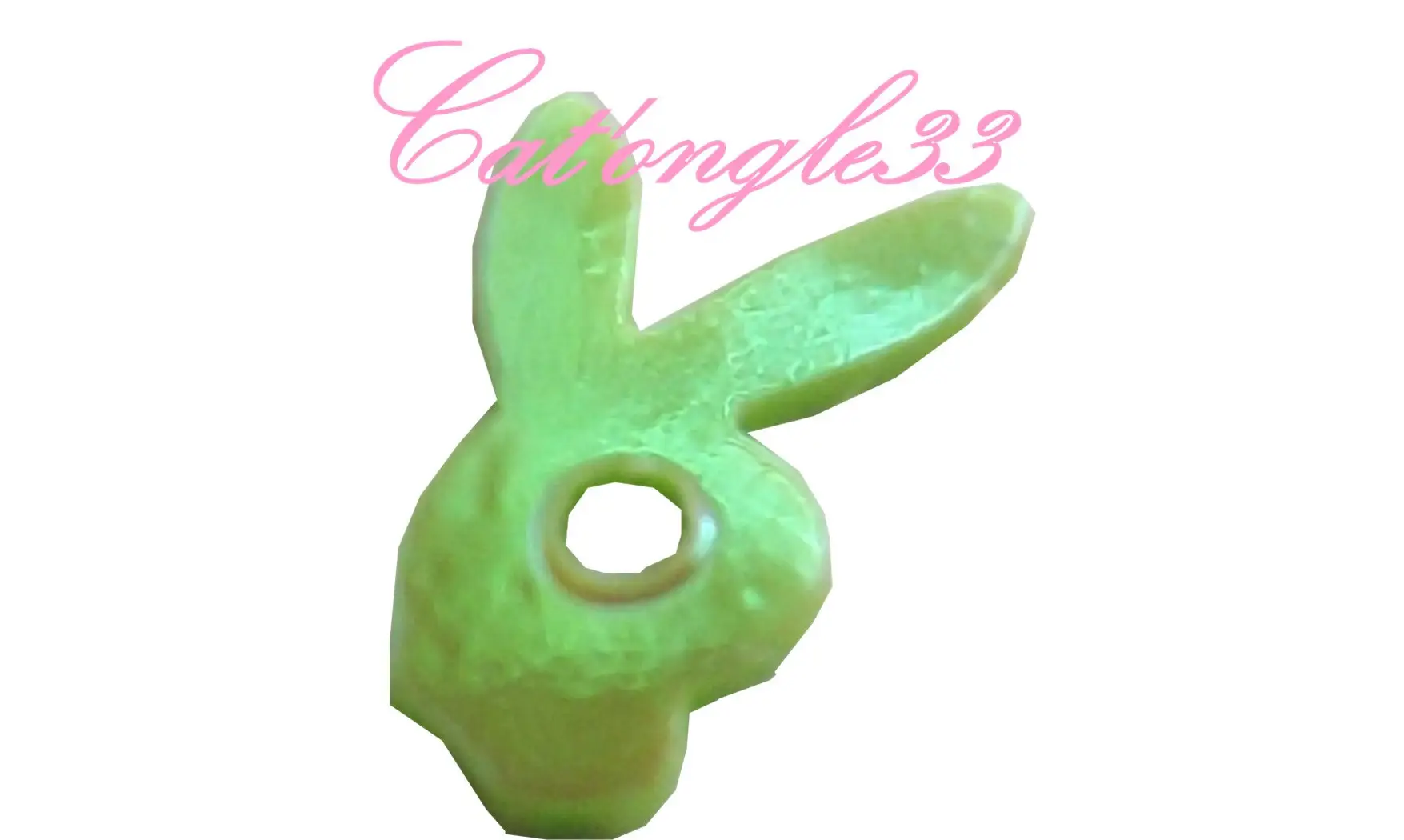 Dazzling hologramme lapin vert clair