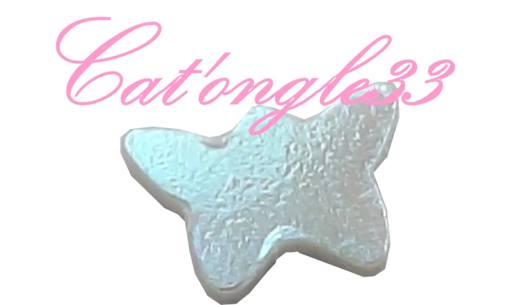 Dazzling hologramme papillon blanc