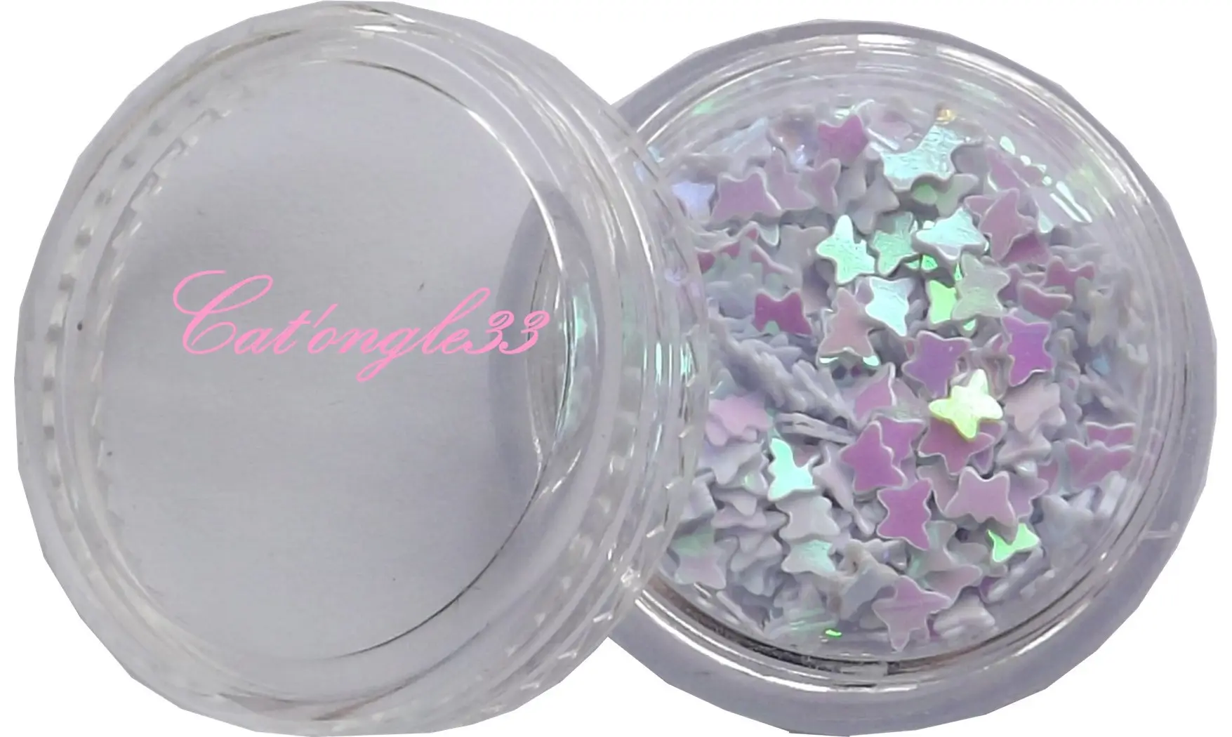Dazzling hologramme papillon blanc