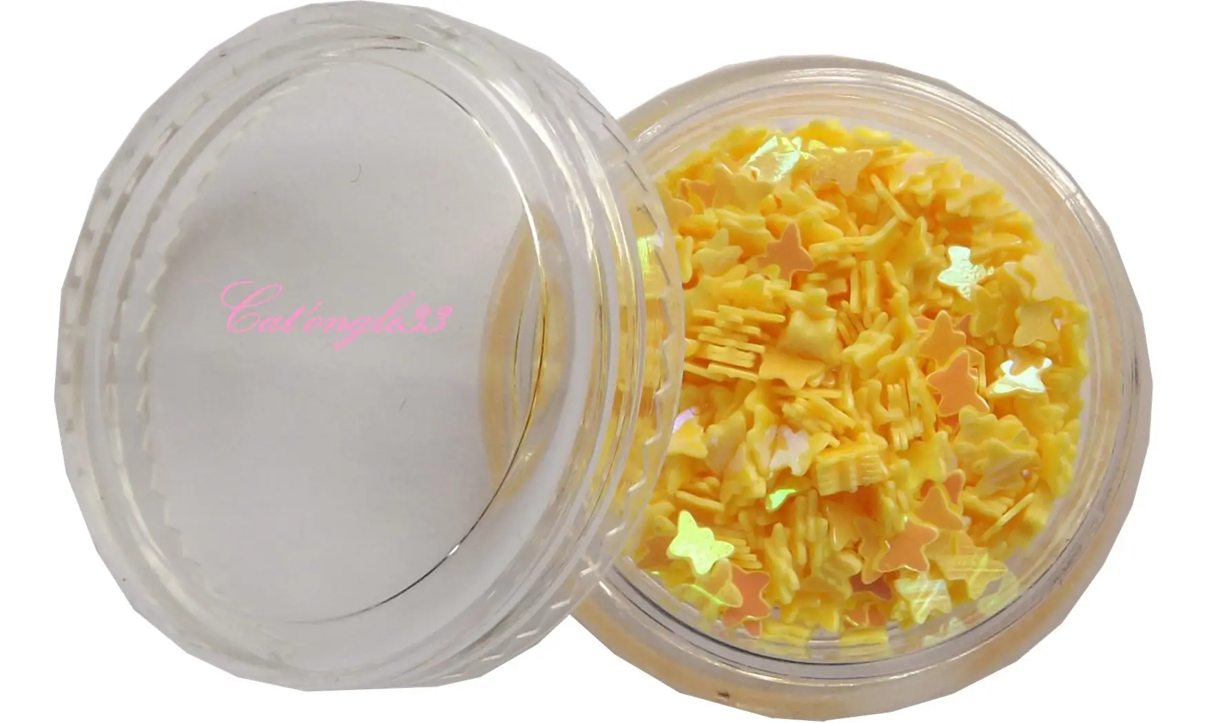 Dazzling hologramme papillon jaune