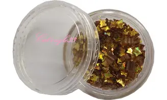 Dazzling hologramme papillon or