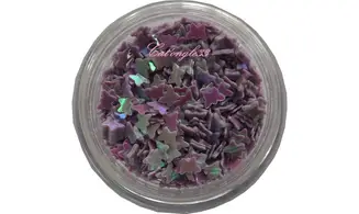 Dazzling hologramme papillon parme