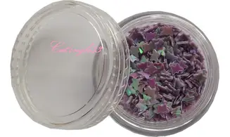 Dazzling hologramme papillon parme