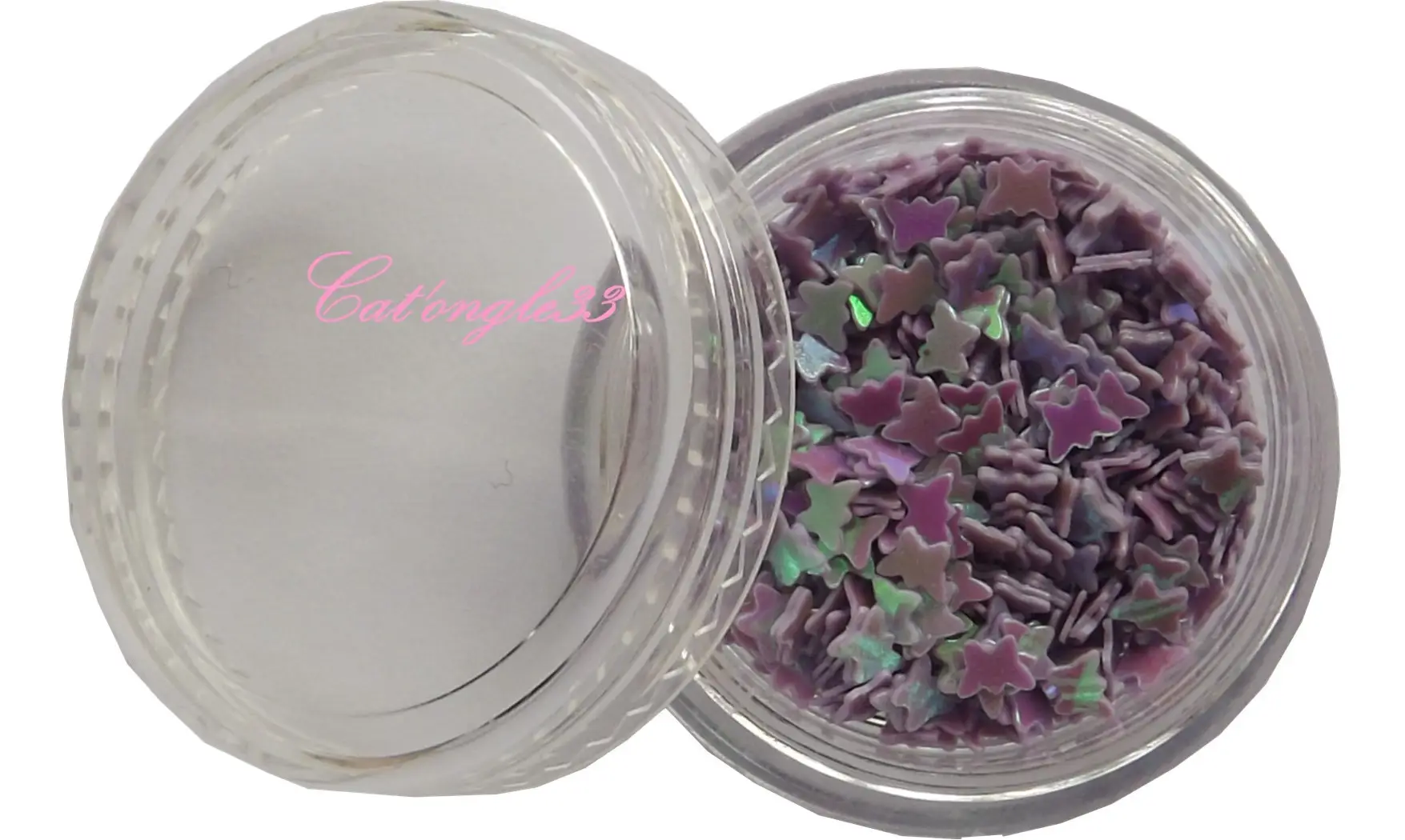 Dazzling hologramme papillon parme