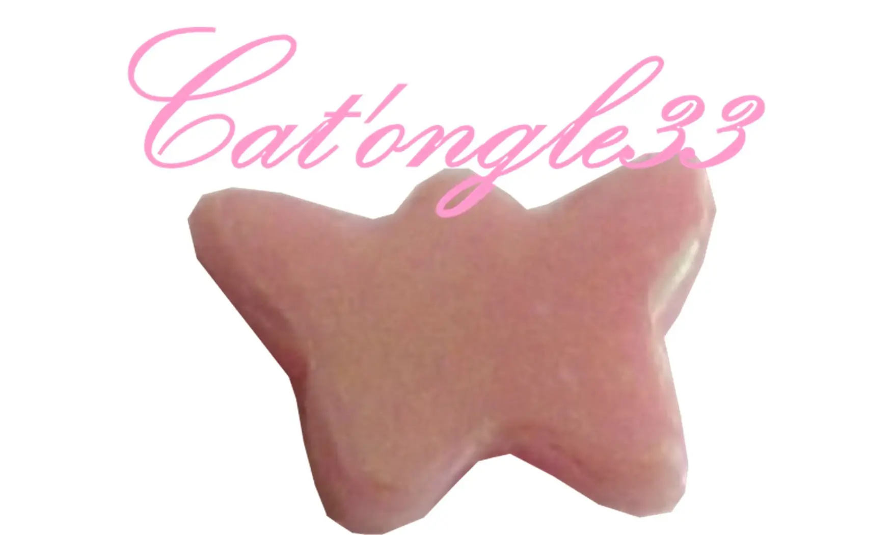 Dazzling hologramme papillon rose