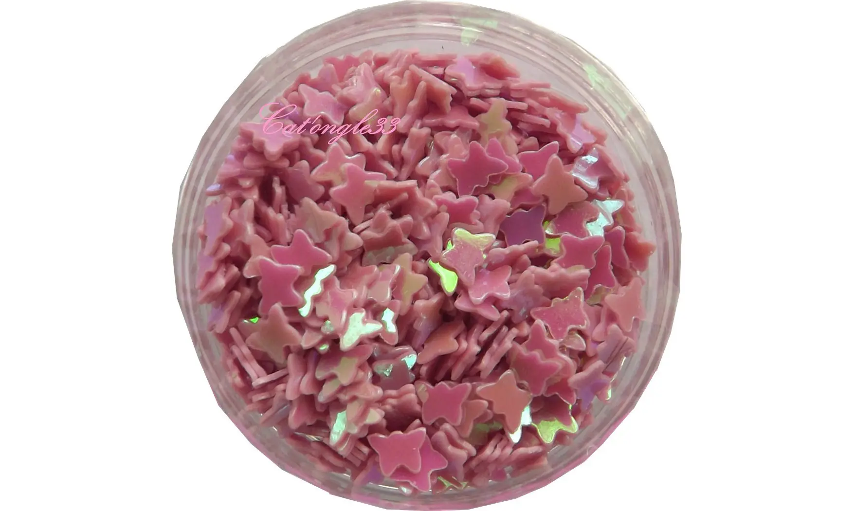 Dazzling hologramme papillon rose