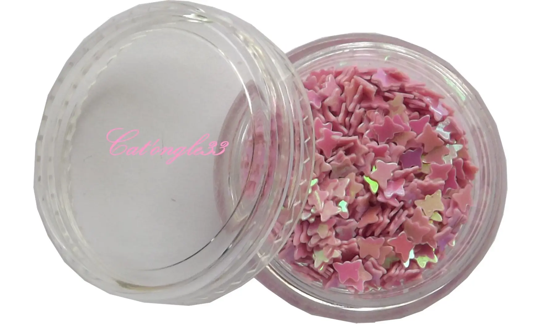 Dazzling hologramme papillon rose