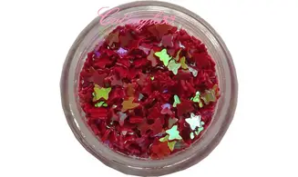 Dazzling hologramme papillon rouge