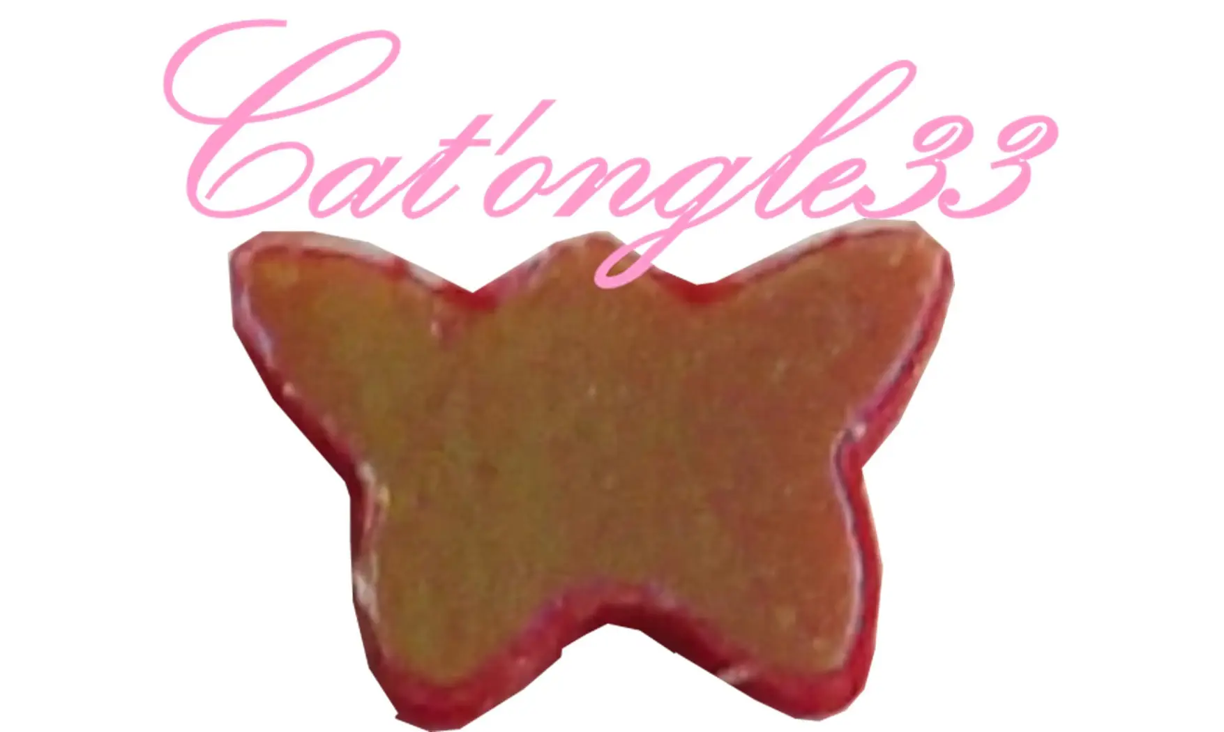 Dazzling hologramme papillon rouge