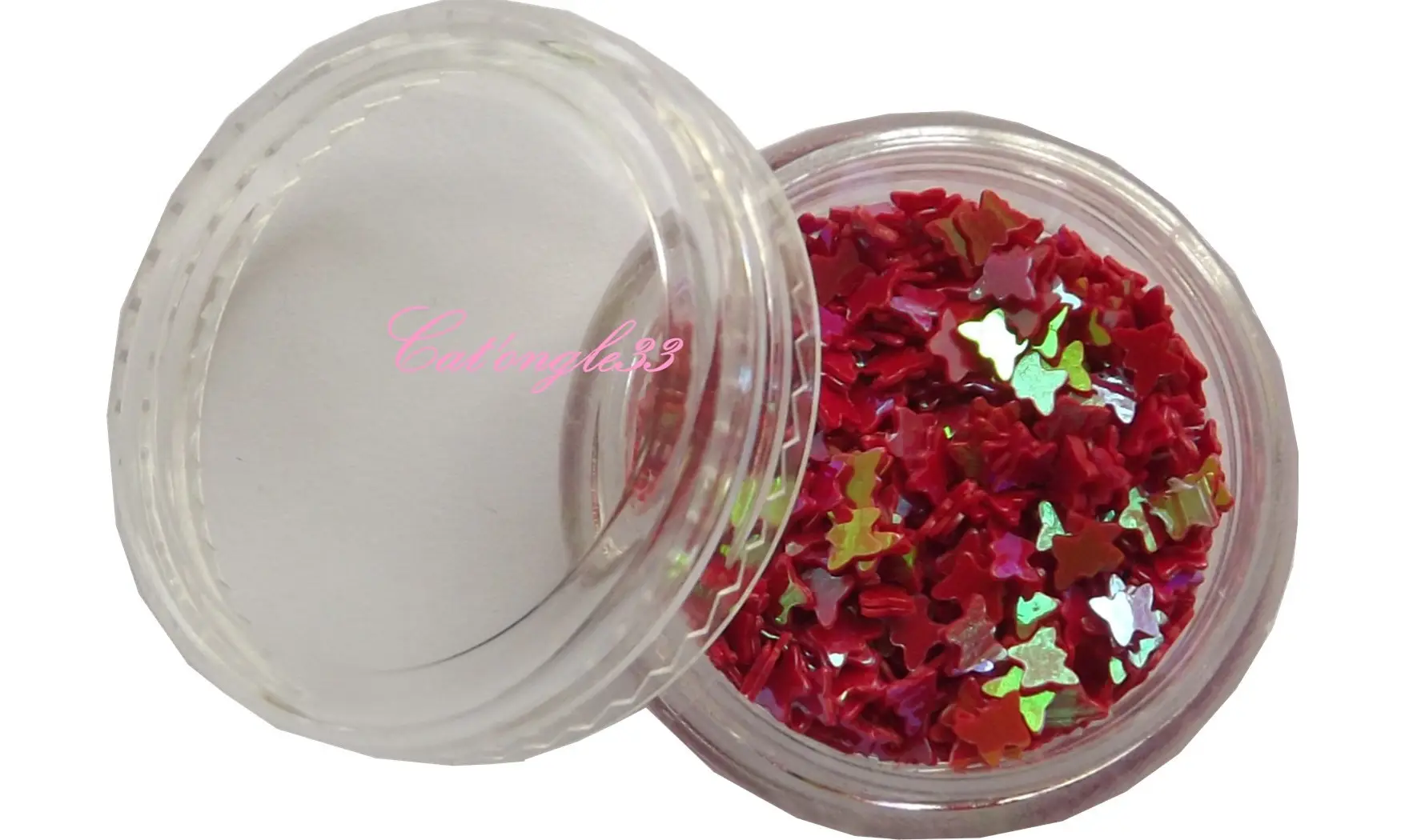 Dazzling hologramme papillon rouge