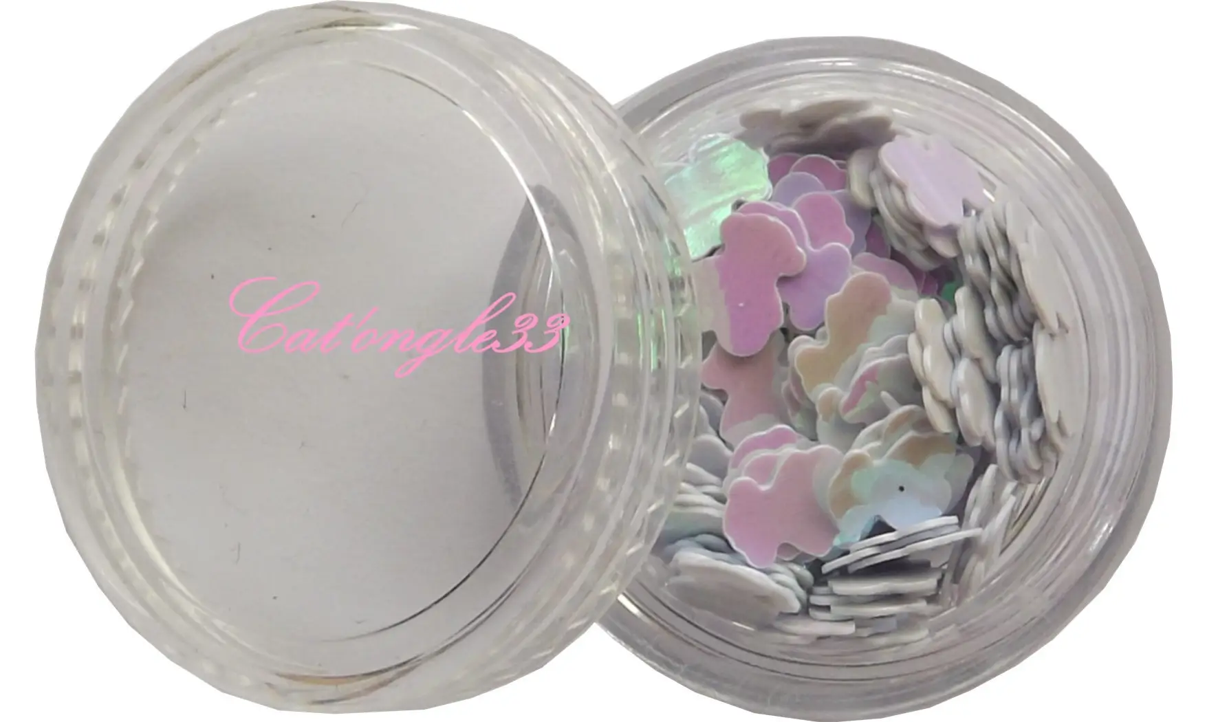 Dazzling hologramme ourson blanc